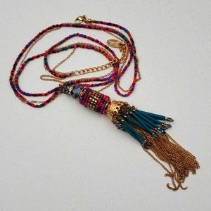 Jules Colorful Tassel Necklace